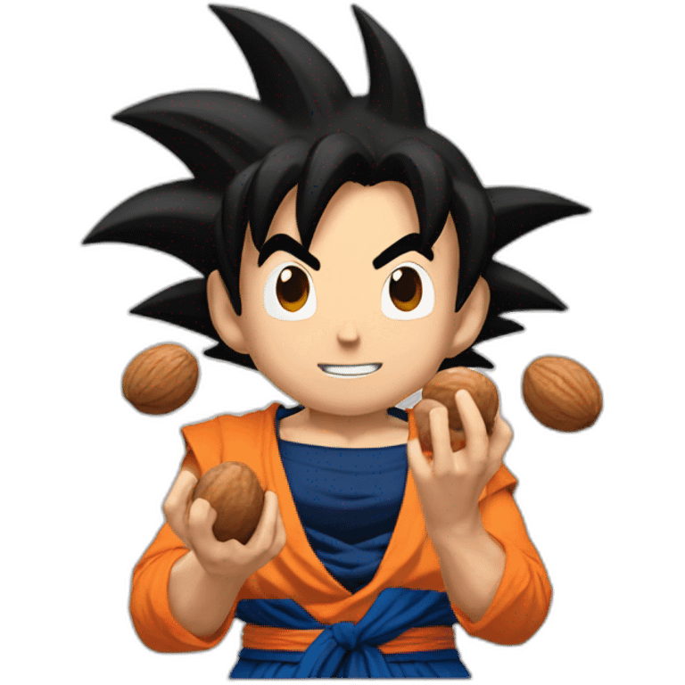 goku holding nuts emoji