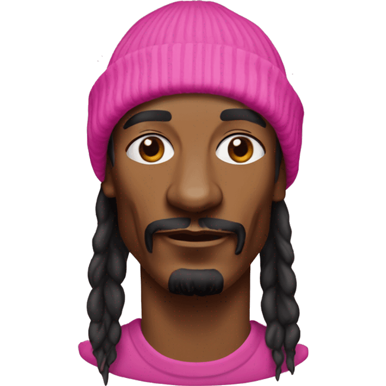 snoop dogg with pink beanie emoji