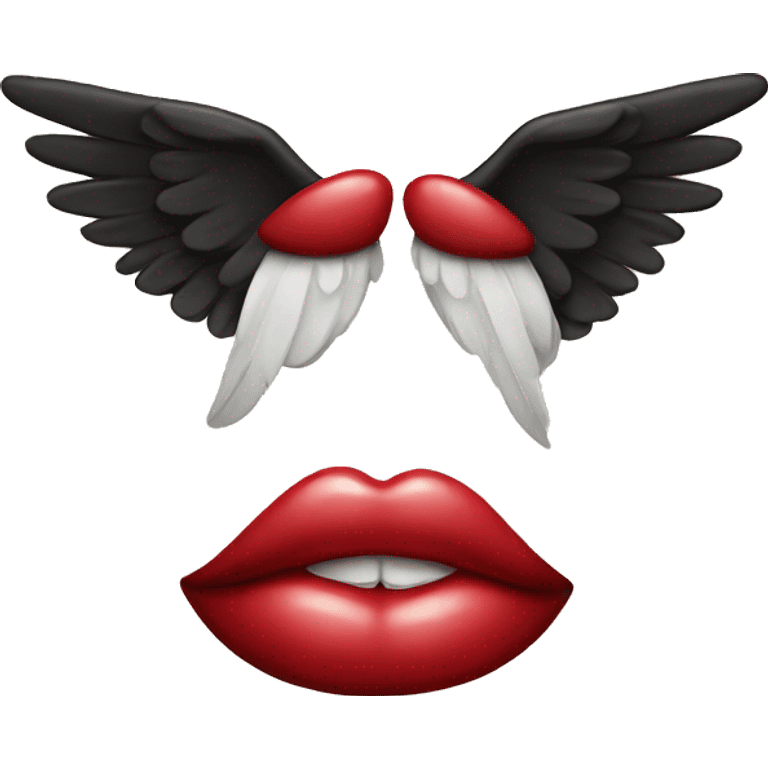 Lips with wings  emoji