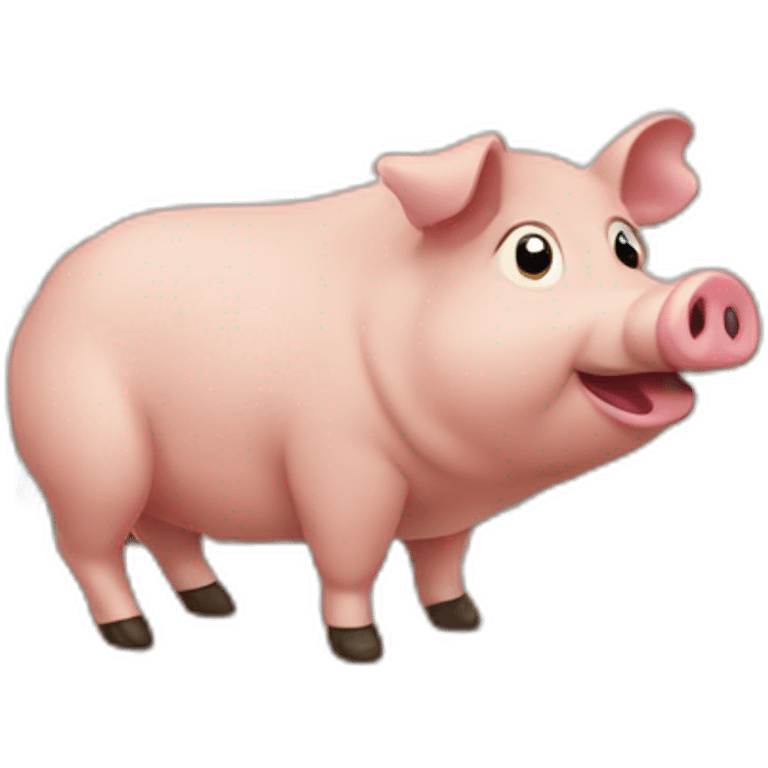 Cochon sur île deserte emoji