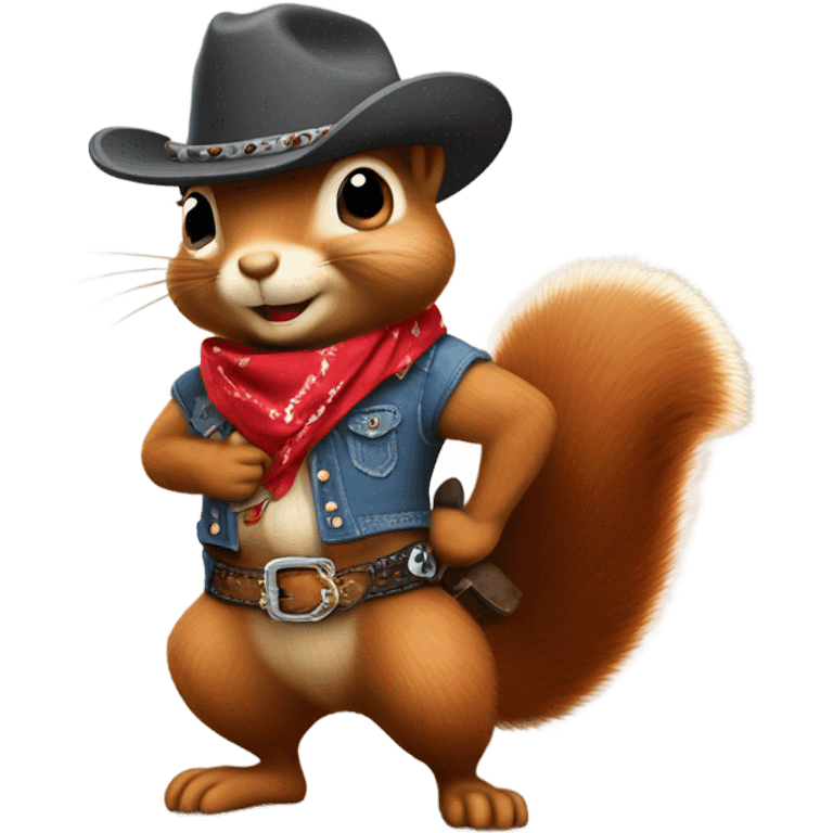 Cowgirl squirell emoji