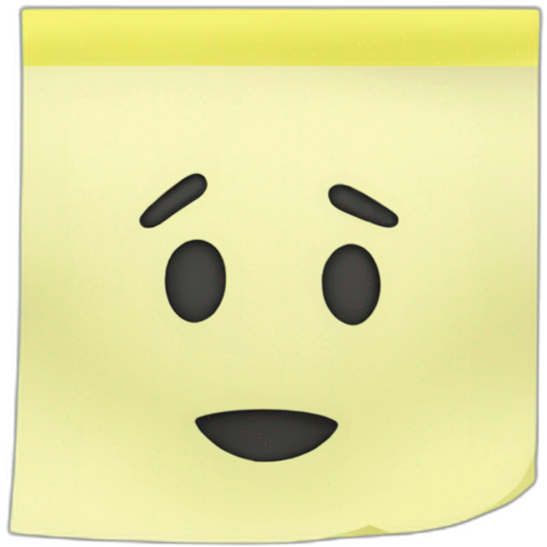 post-it note emoji