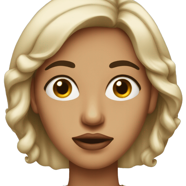 Woman with rolled eyes and pursed lips emoji