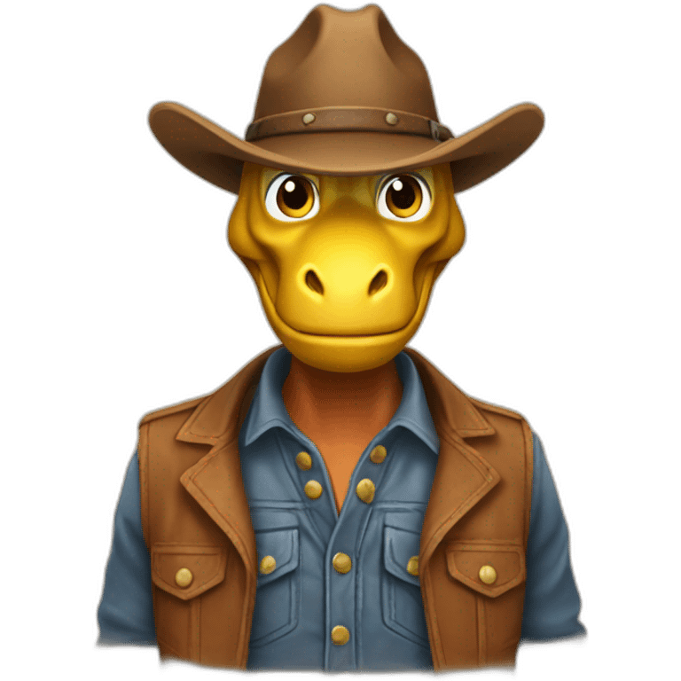 dinosaure-cowboy emoji