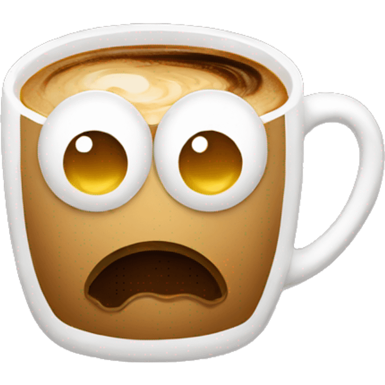 espresso with sad a face  emoji