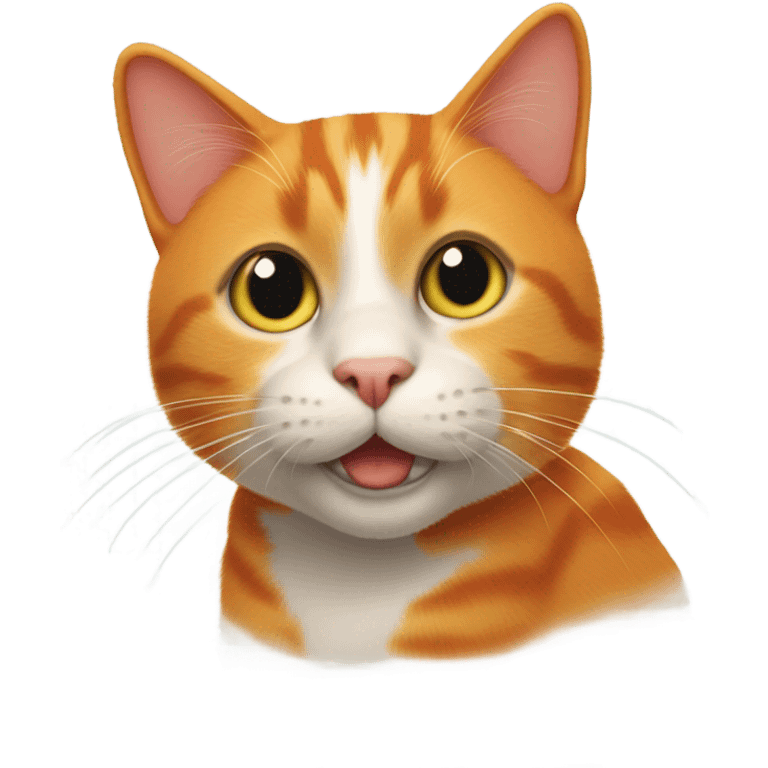 Orange cat named mr bing bing  emoji