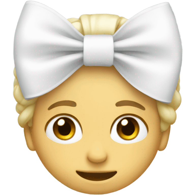 White bow emoji