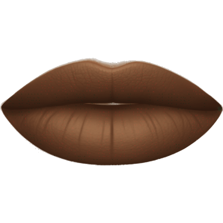 Brown lipstick  emoji