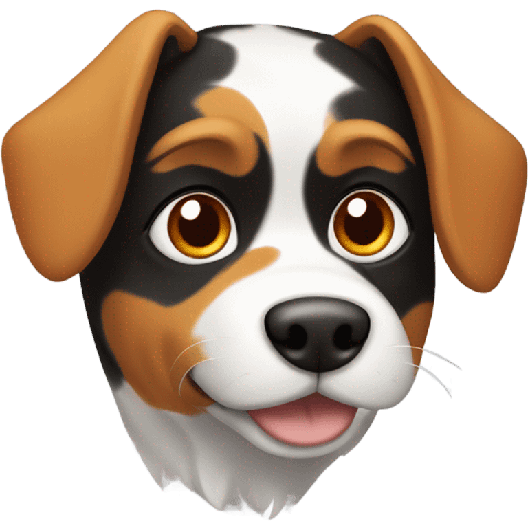 Calico dog emoji