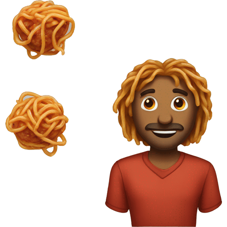 you look like spaghetti with meatballs emoji