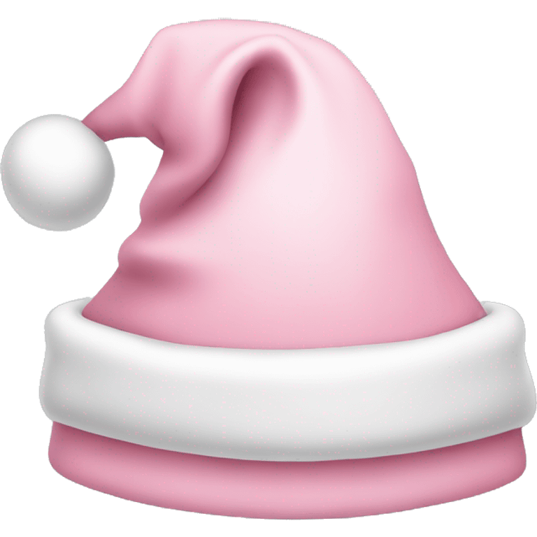 light pink christmas santa hat emoji