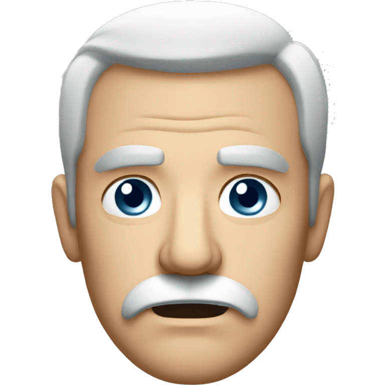 Angry Bavarian man with very short moustache emoji