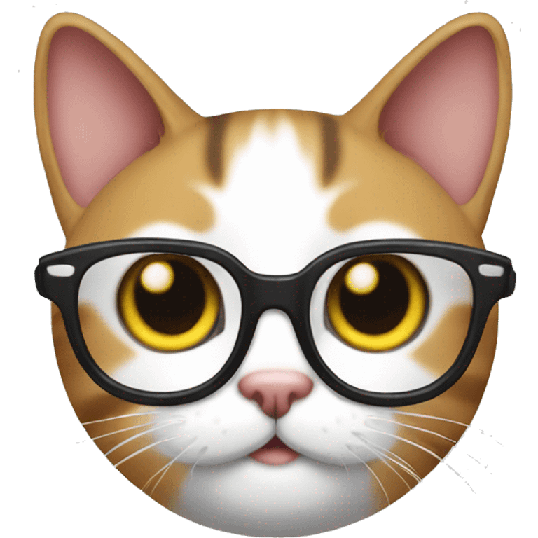 Cat with glasses emoji