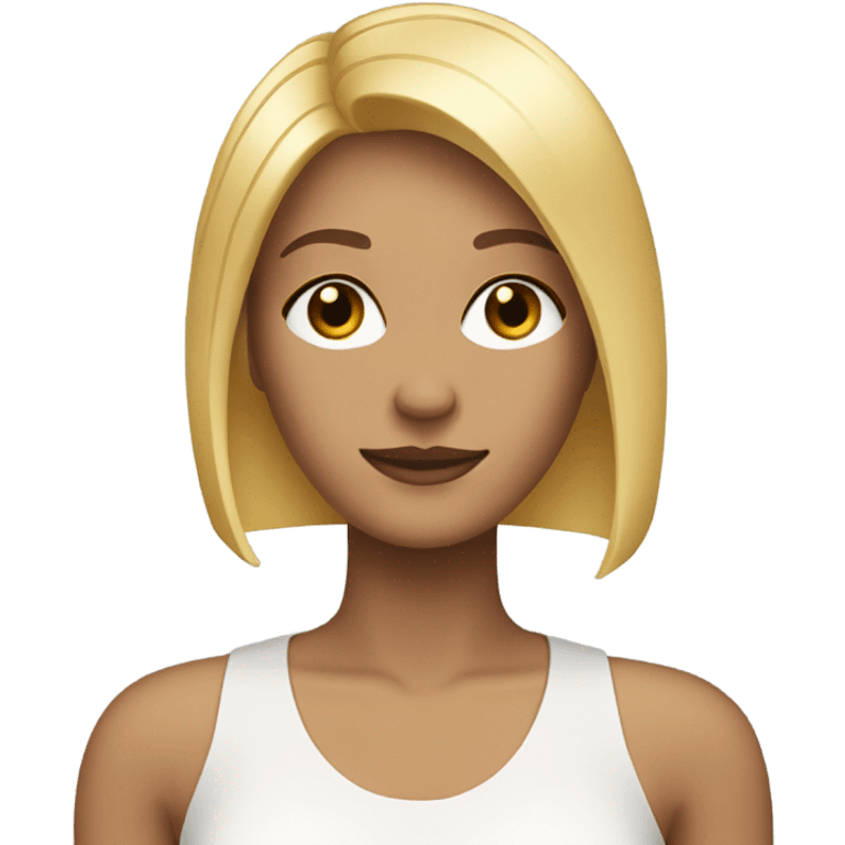 Blonde bob hair emoji