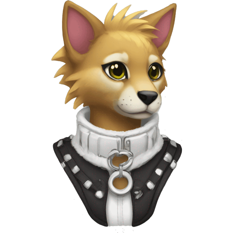 Anthro Punk Fursona Collar  emoji