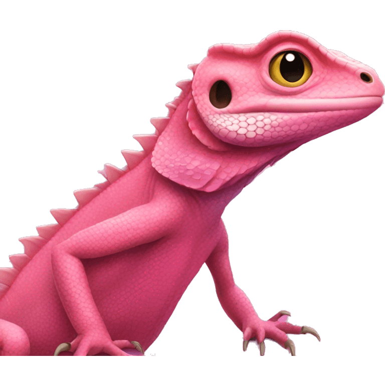 Pink Lizard  emoji