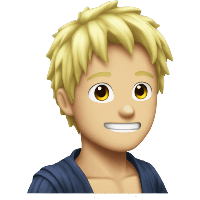 One Piece anime with blonde hair emoji