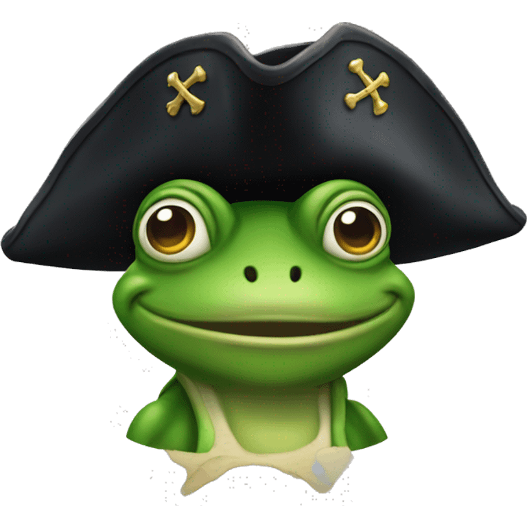 Pirat frog emoji