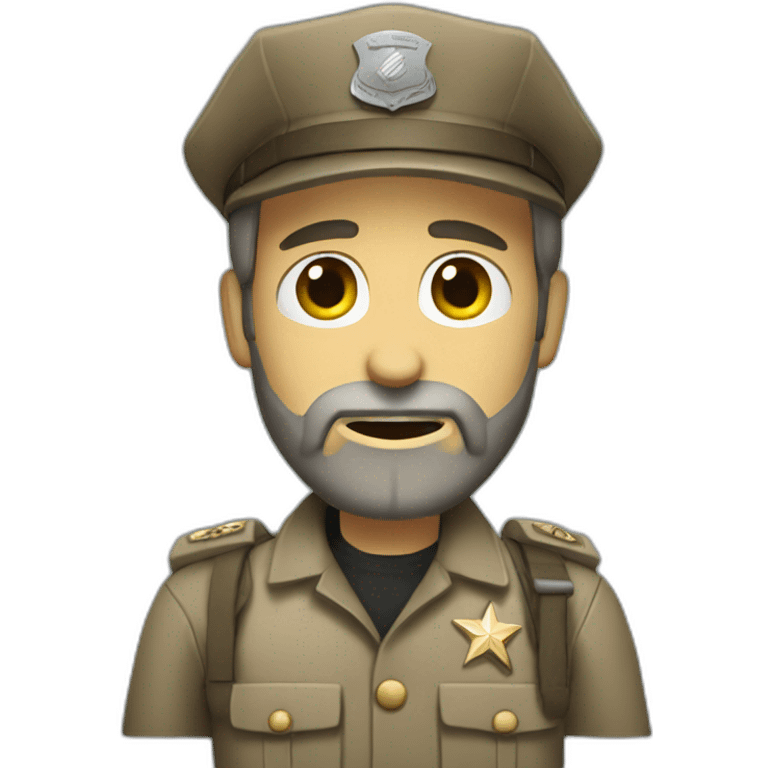 Rick grimes in military suit emoji