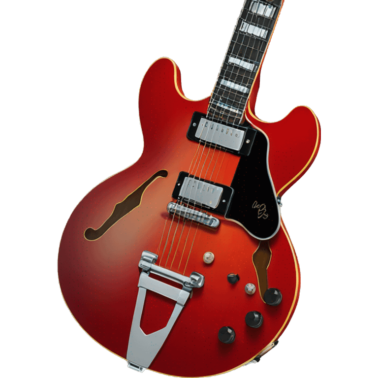 Gibson ES-335 red Guitar emoji