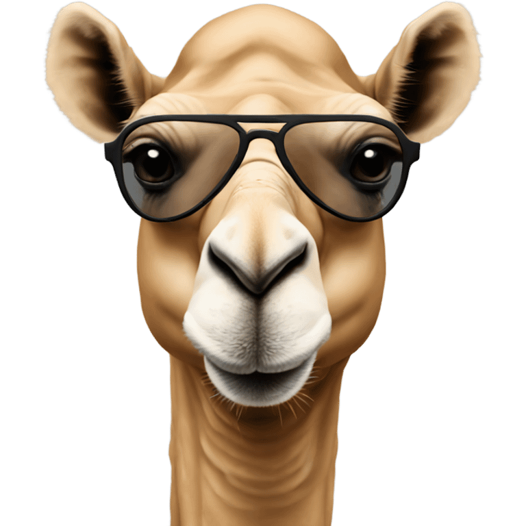 Camel with sunglasses emoji