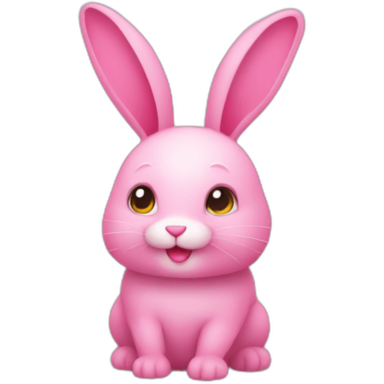 Pink rabbit emoji