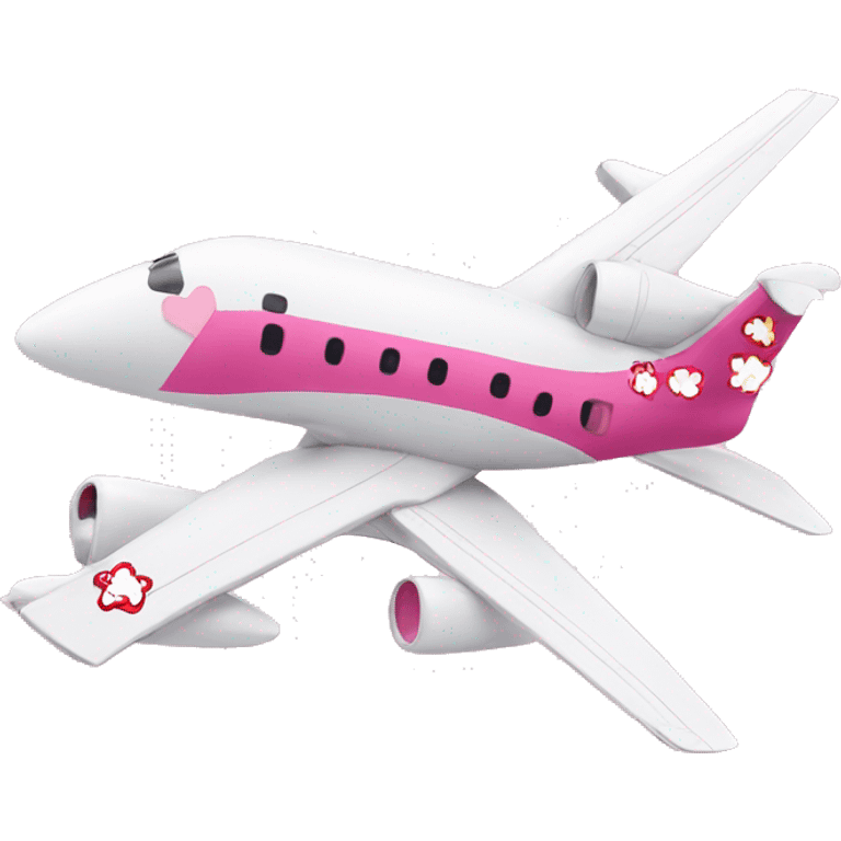 Hello kitty plane emoji