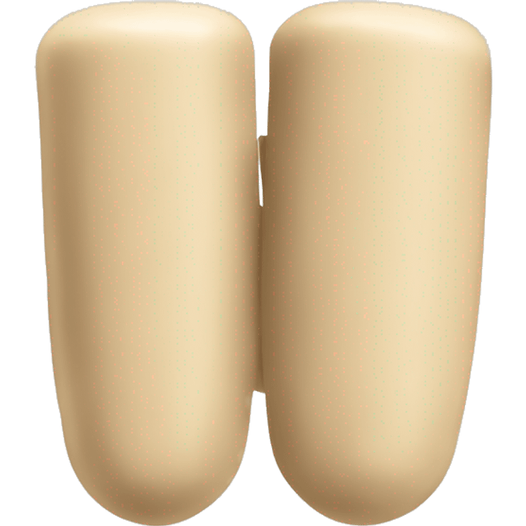 beige protective earplugs  emoji