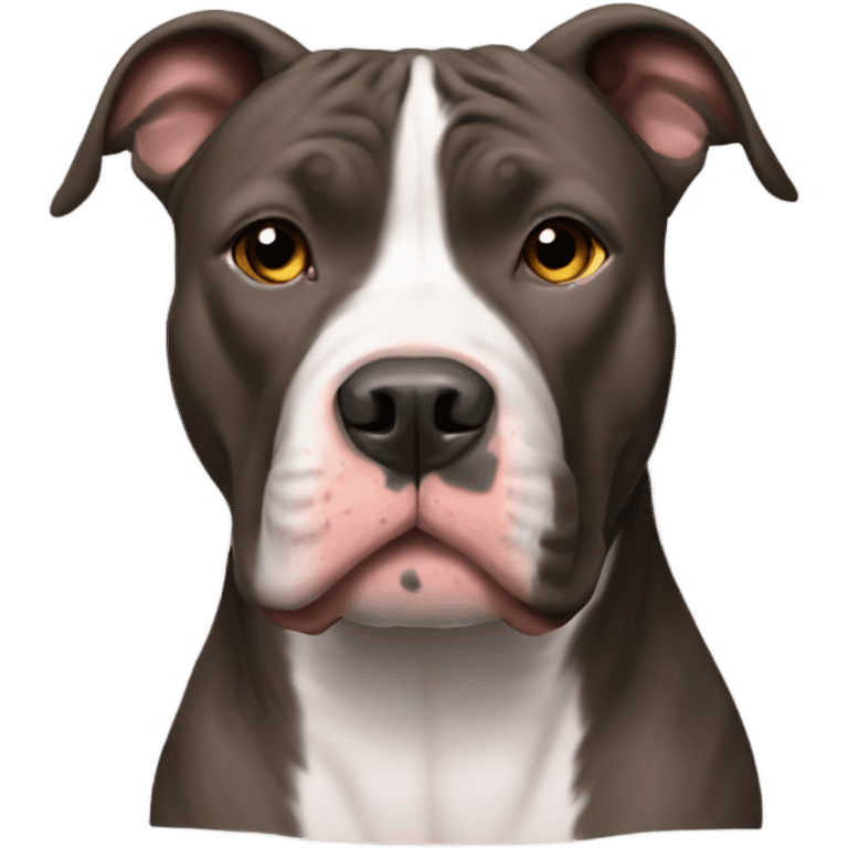 A pitbull brindle  emoji