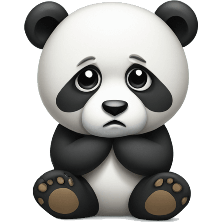 Sad panda  emoji