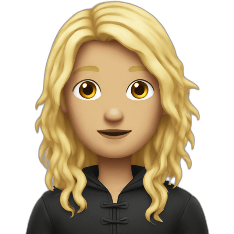 crow with blond hair emoji