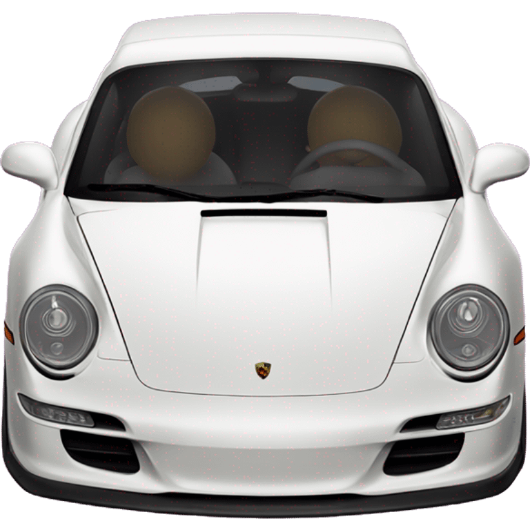 Porsche with néon background emoji