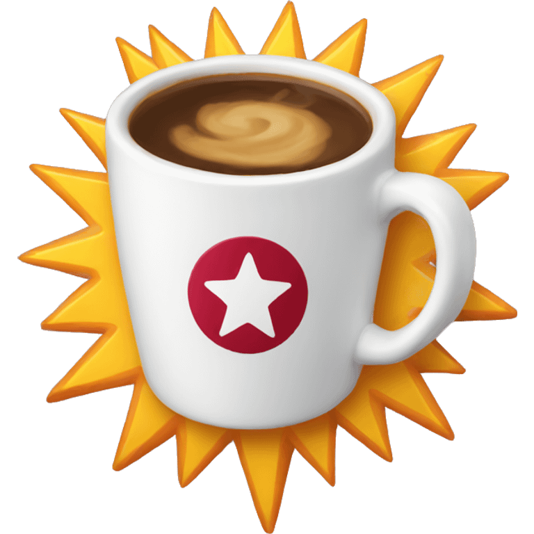 starburst coffee emoji