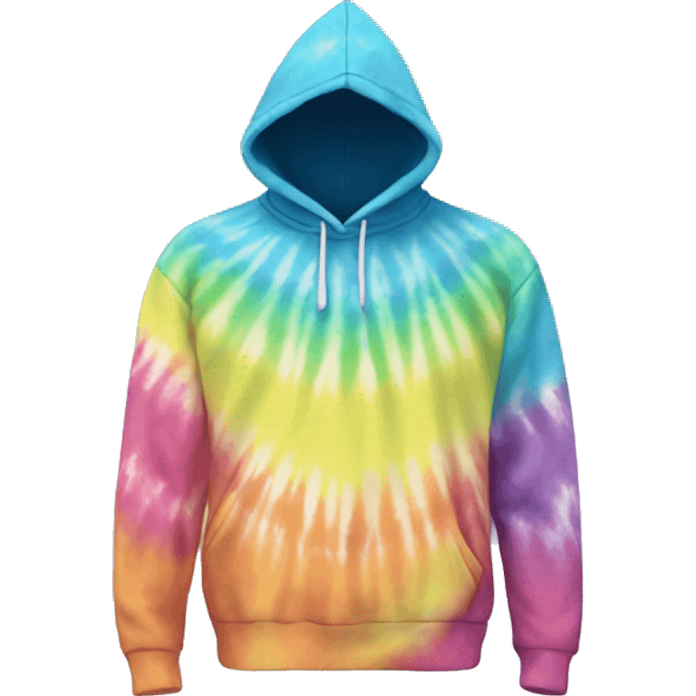 Tie dye hoodie emoji