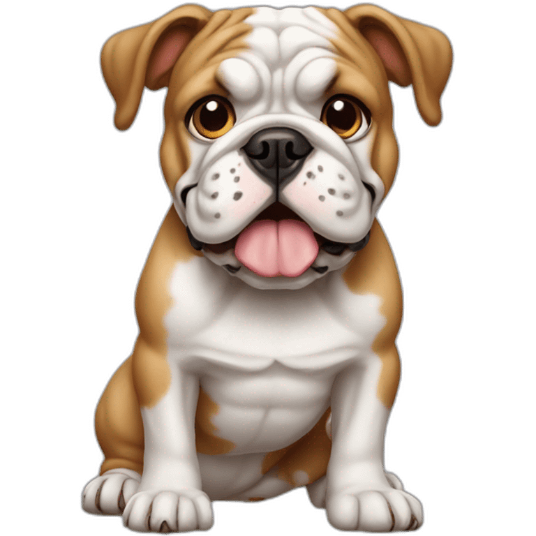 Dog Bulldog full-height emoji