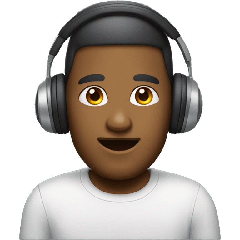 Emoji con auriculares emoji