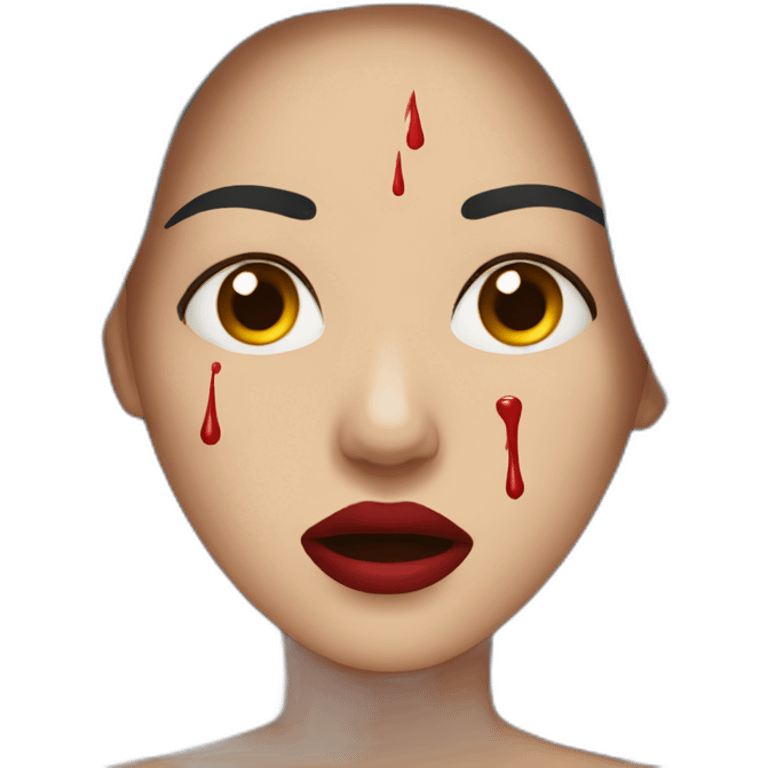 woman nosebleeding emoji