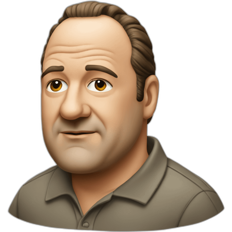 Tony soprano with polo tshirt emoji