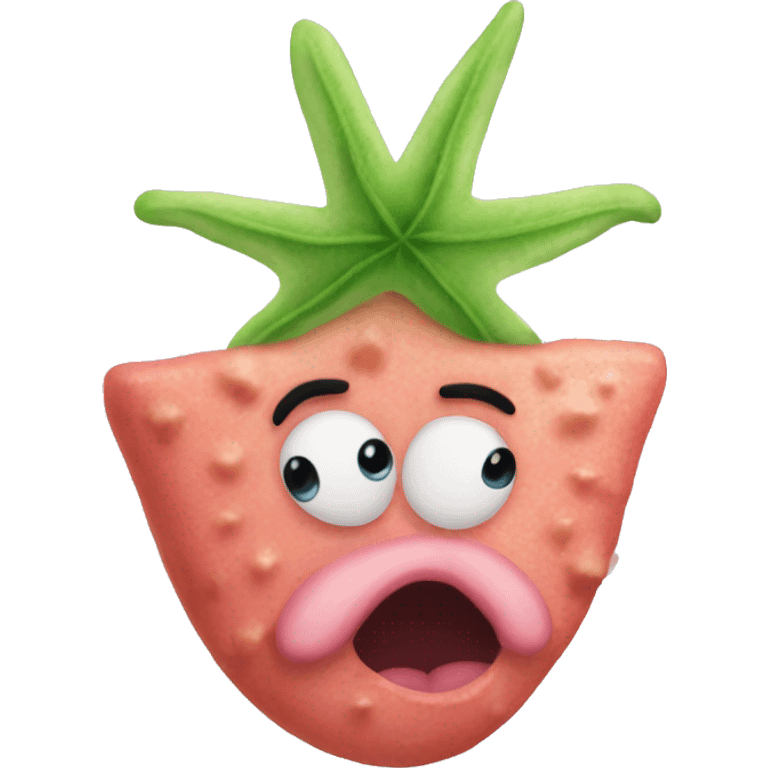 patrick star mouth watering emoji