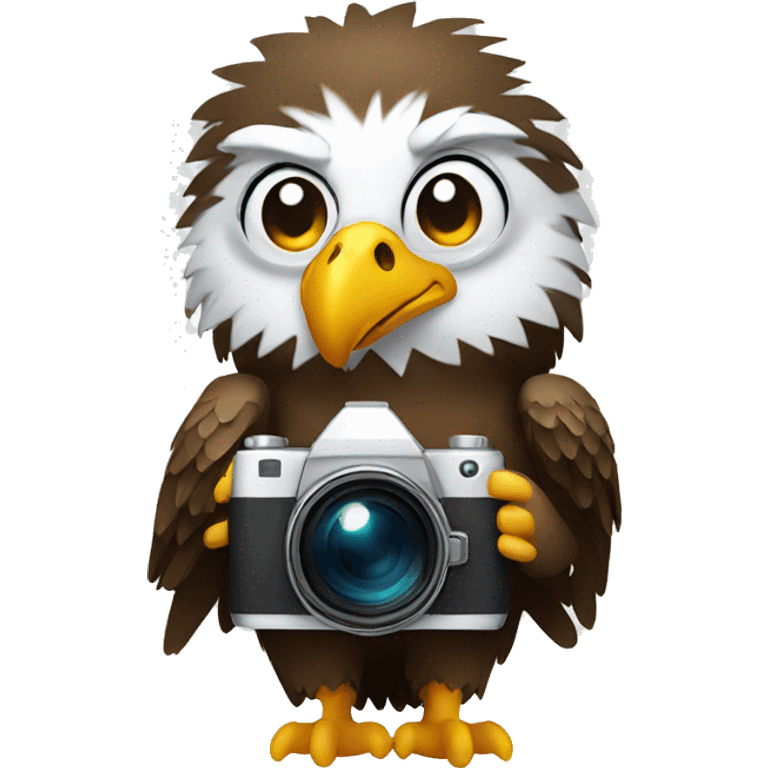 Eagle with camera emoji