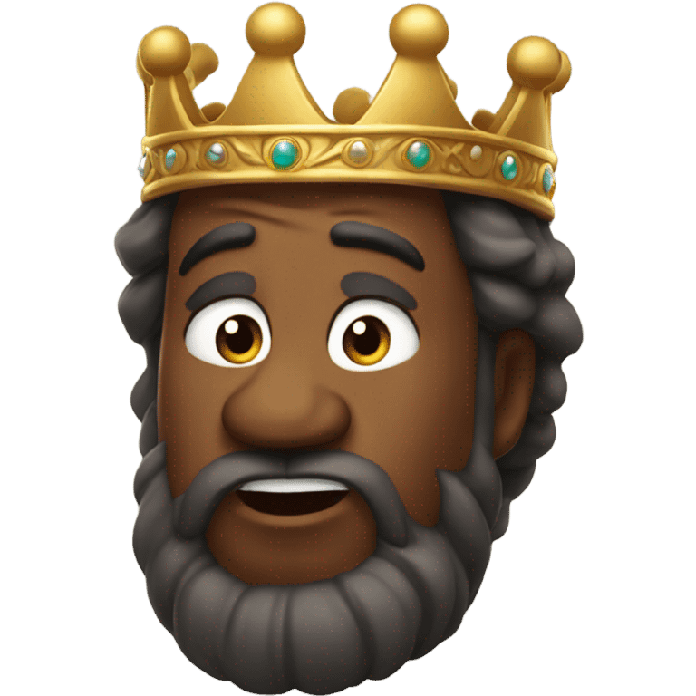 King running with crown emoji