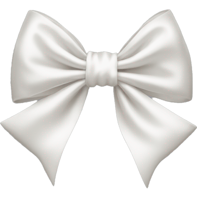 white satin bow emoji