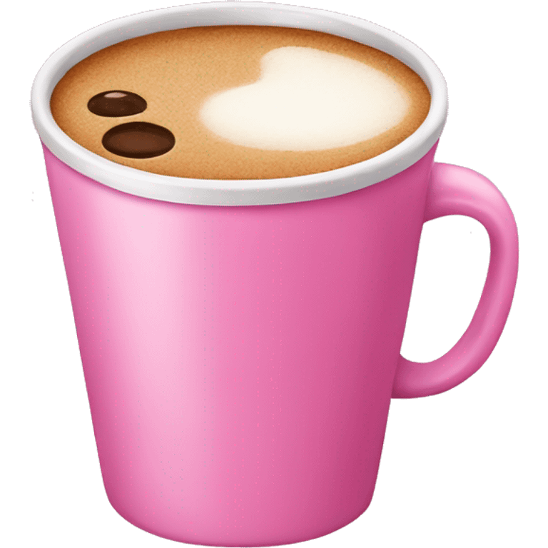 Pink coffe emoji