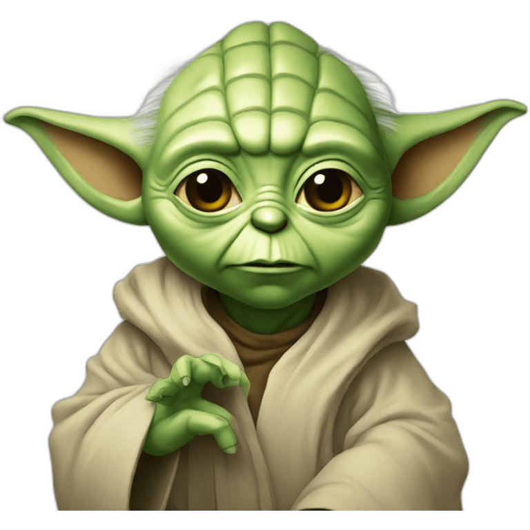 Yoda playing emoji