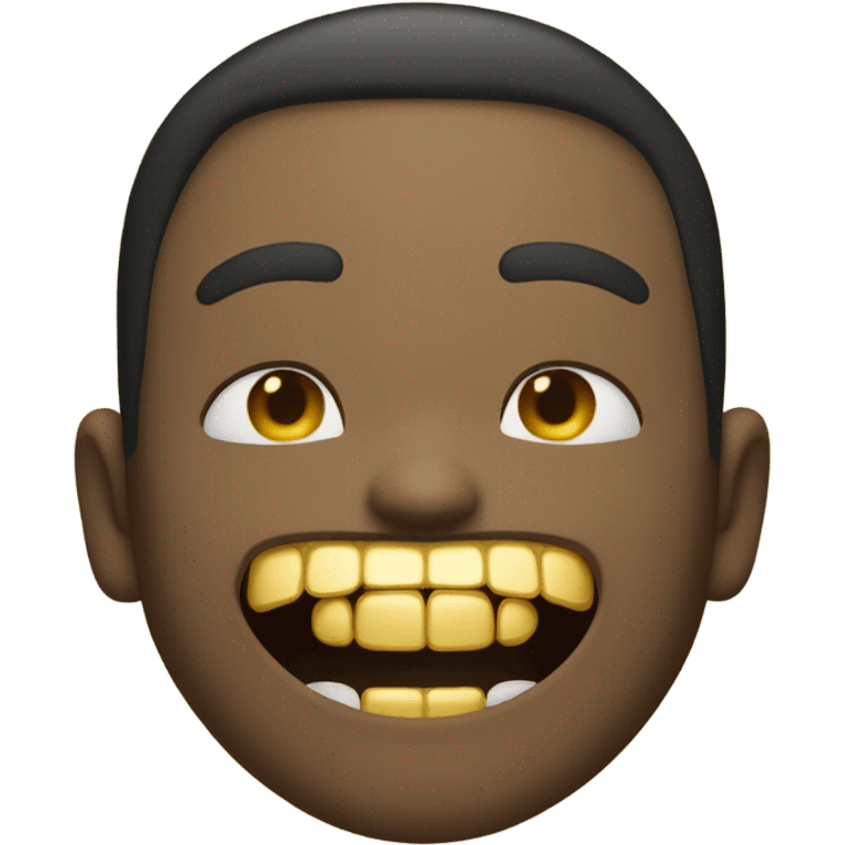 Man with gold teeth  emoji