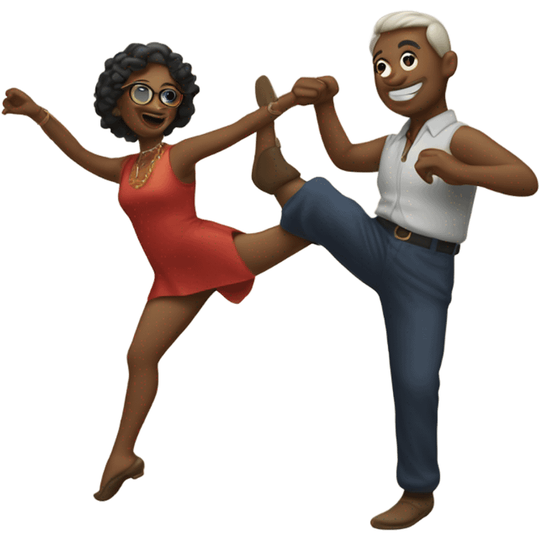 The number 60 dancing emoji