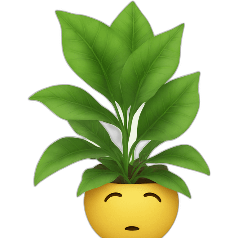 person hiding behind a plant emoji