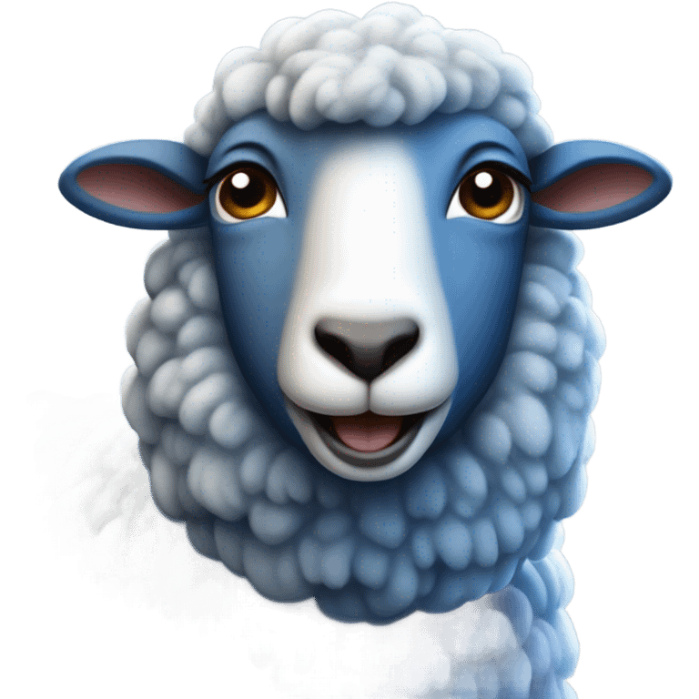 Blue sheep emoji