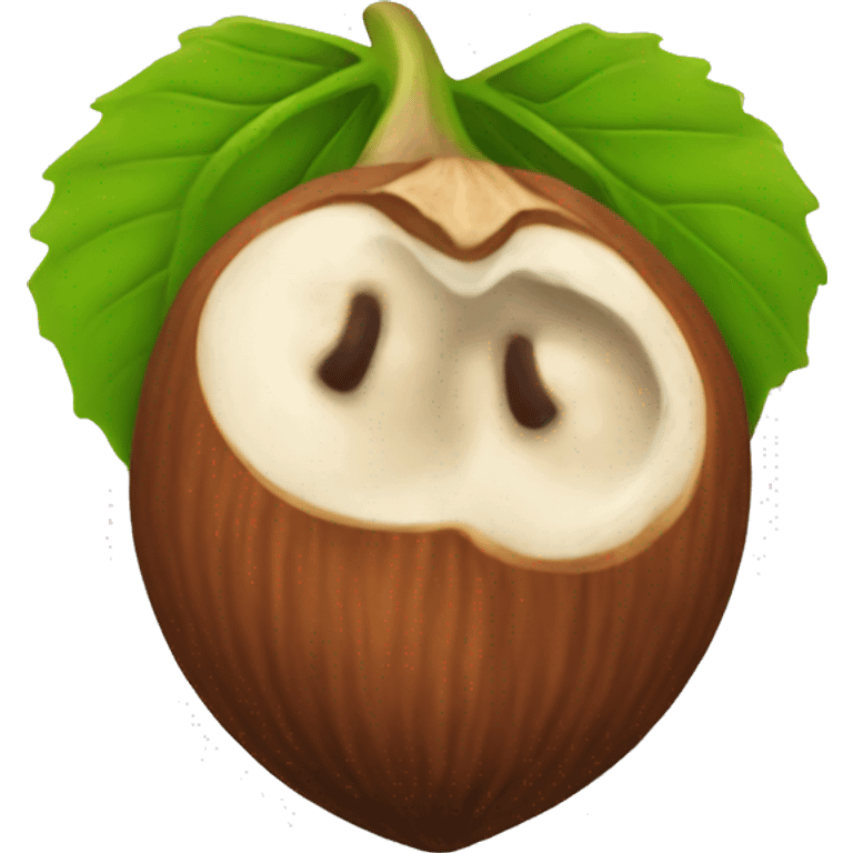 Hazelnut seed emoji