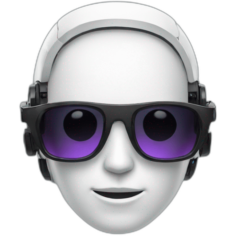 ai robot with sunglasses emoji